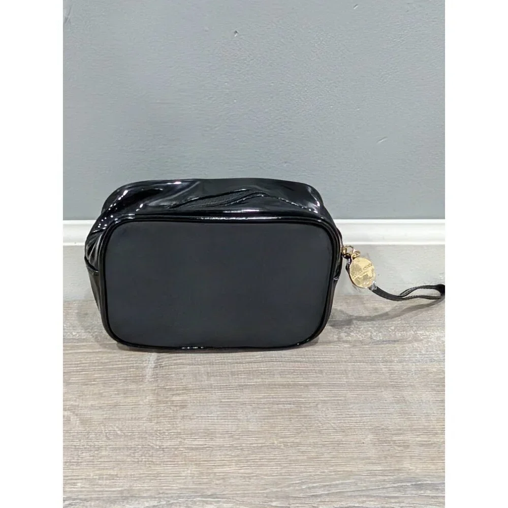 Giorgio Armani Parfum Black Gold Cosmetic Bag Jewelry Case Wristlet Full-zip